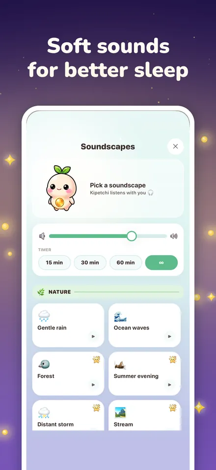 Soft sounds for better sleep