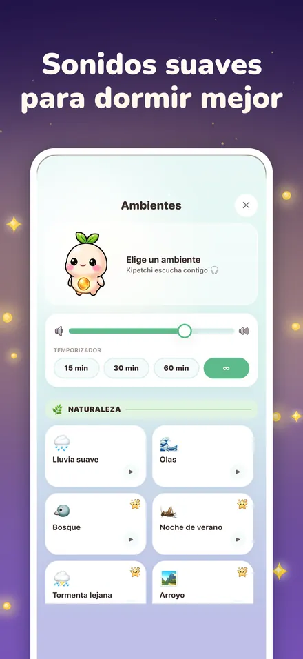 Sonidos suaves para dormir mejor
