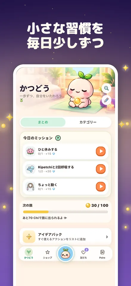 小さな習慣を 毎日少しずつ