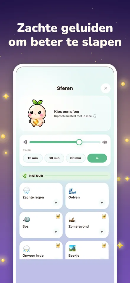 Zachte geluiden om beter te slapen